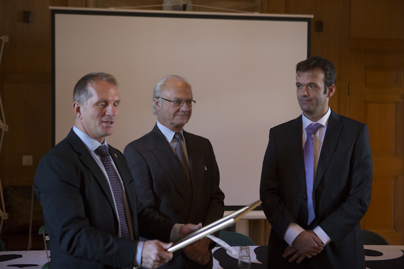 WWFs general secretary Håkan Wirsén, H. M. King Carl XVI Gustaf and myself.